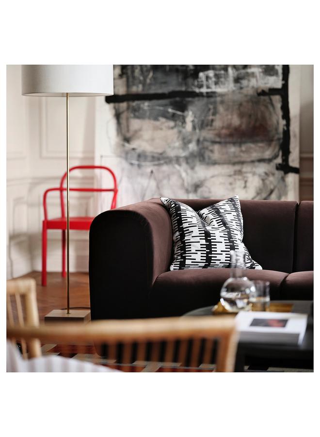 erorex Cushion cover, off-white/black, 50x50 cm - Image 2