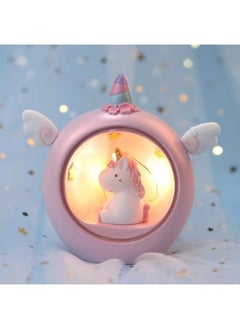 yongsheng Unicorn Style Lamp Pink，Office Decor Office Decor Toys Night Light, Cute Stylish Stars Moon Projector Lamp Constellation Night Light for Graduation Office Decor Toys Toys  - Image 2