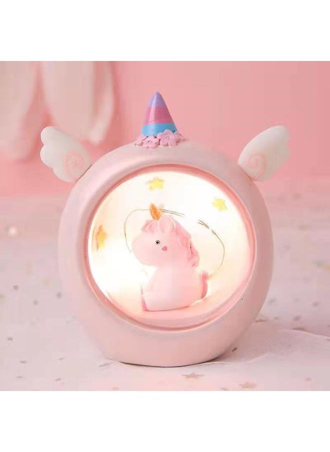 yongsheng - Unicorn Style Lamp Pink，Office Decor Office Decor Toys Night Light, Cute Stylish Stars Moon Projector Lamp Constellation Night Light for Graduation Office Decor Toys Toys - Image 1