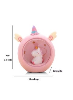 yongsheng Unicorn Style Lamp Pink，Office Decor Office Decor Toys Night Light, Cute Stylish Stars Moon Projector Lamp Constellation Night Light for Graduation Office Decor Toys Toys  - Image 5