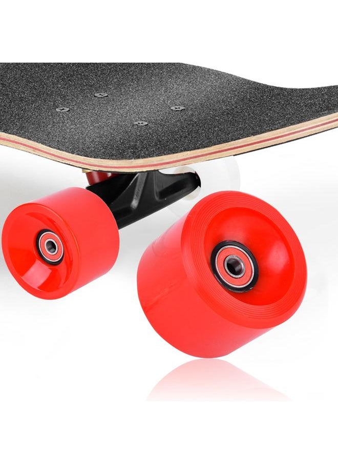 Thoraya - 1 pcs PU 70mm DIY Red Skateboard Wheel Electric Longboard Wheels Accessory - Image 1