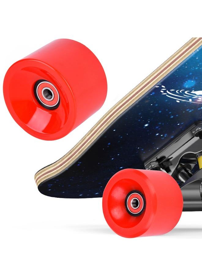 Thoraya - 1 pcs PU 70mm DIY Red Skateboard Wheel Electric Longboard Wheels Accessory - Image 1