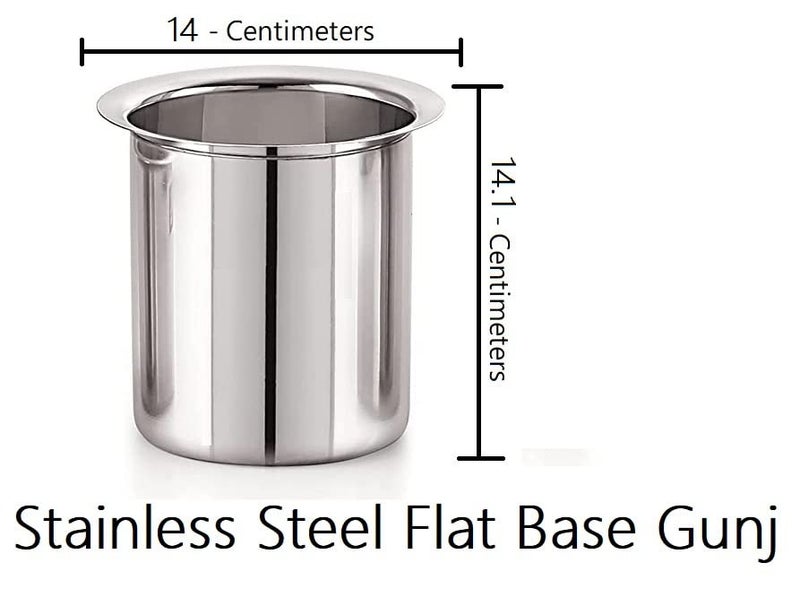 Bartan Star بطن نجم وعاء ستانلس ستيل عميق للحليب والماء - 1 لتر و 2 لتر - Image 2