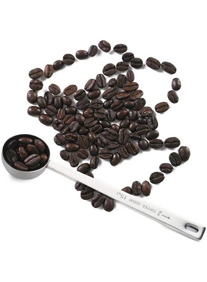 Jasni Stainless Steel 1 Tablespoon Measuring Coffee Scoop Spoon, Set of 3 - Image 4