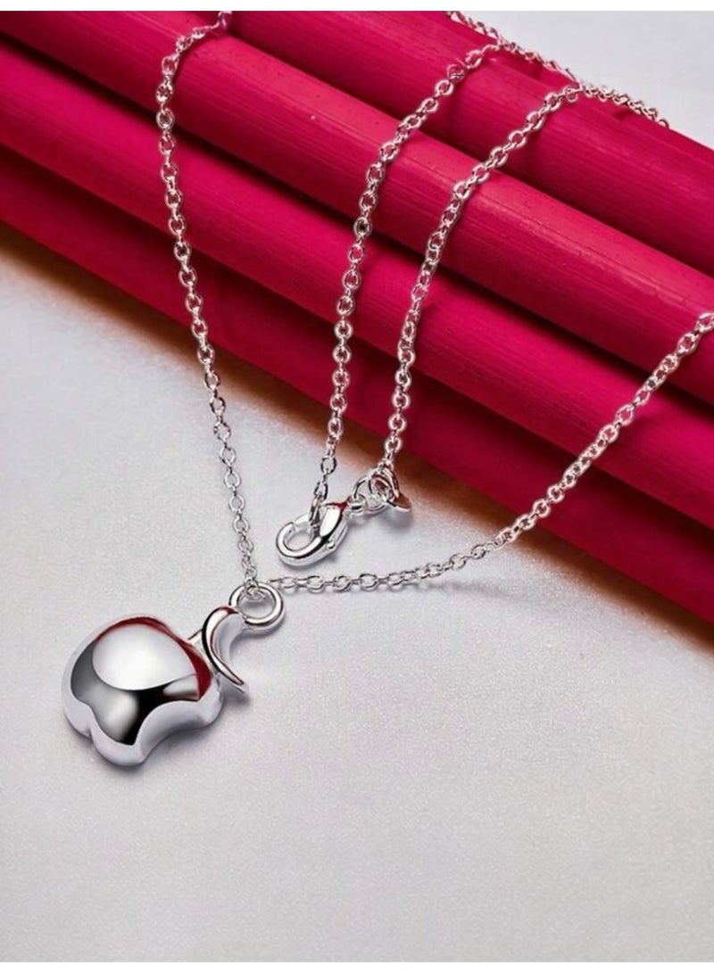 نيو ستايل سلسال نسائي بتصميم راقي وأنيق مطلي بالفضة 925 - Image 1