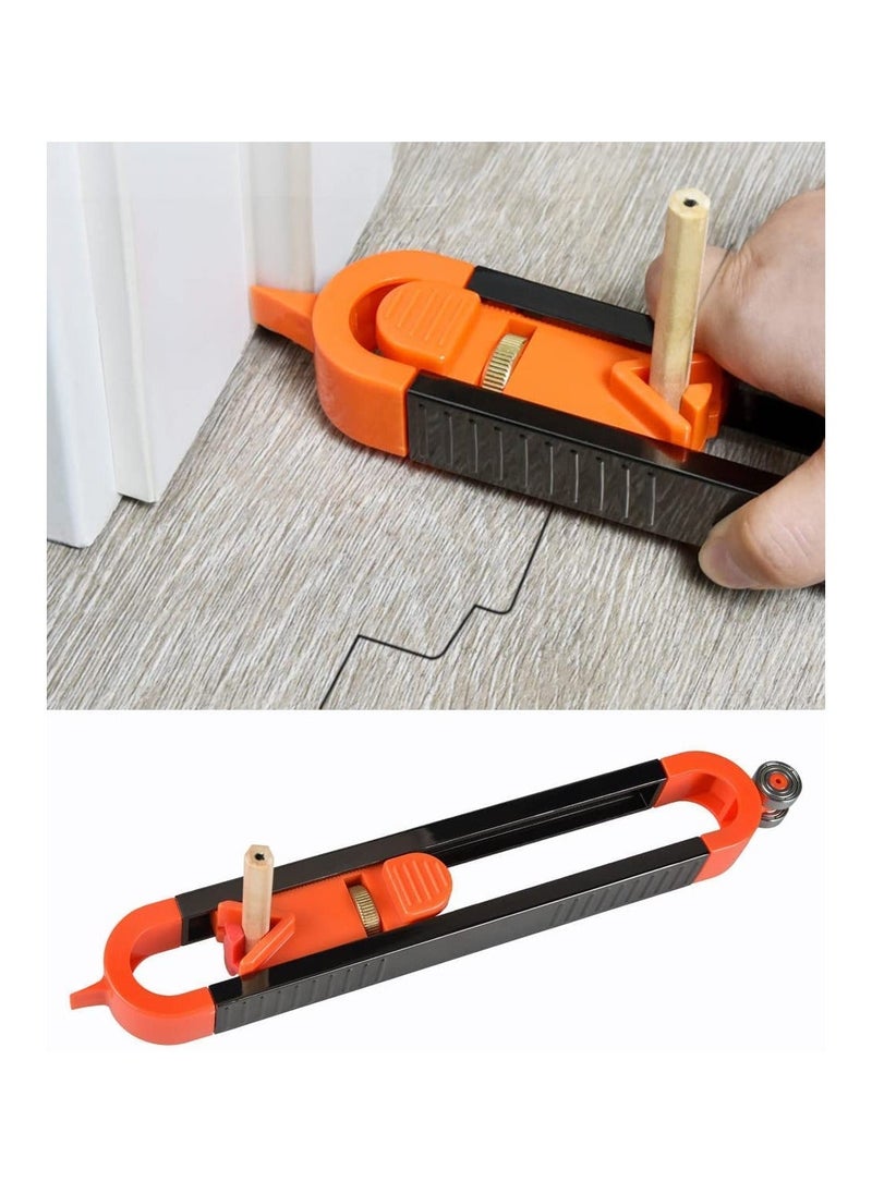Generic Precise Contour Scribe Tool with Pencil, for Woodworking Edge Corner Measuring  - Image 1