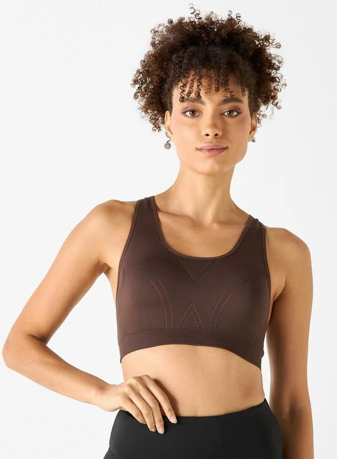 ADOT by Splash Textured Racerback Bra