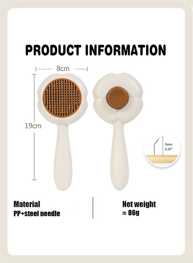 Cat Grooming Brush, Cat Hair Cleaner Brush, Pet Hair Cleaner Brush Self Cleaning, Pet Hair Remover, Sunflower Shape, Brush Hair Removal on - Image 2