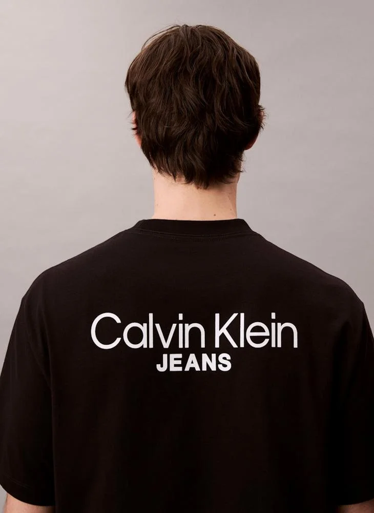 Calvin Klein Jeans  Logo Back Print T-Shirt for Men | Best Price UAE