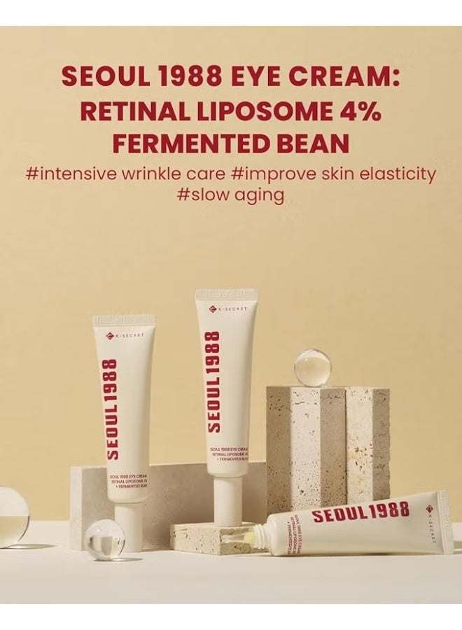 seoul K-SECRET SEOUL 1988 Eye Cream with Retinal Liposome 4% & Fermented Bean for Intensive Wrinkle Care - Image 1