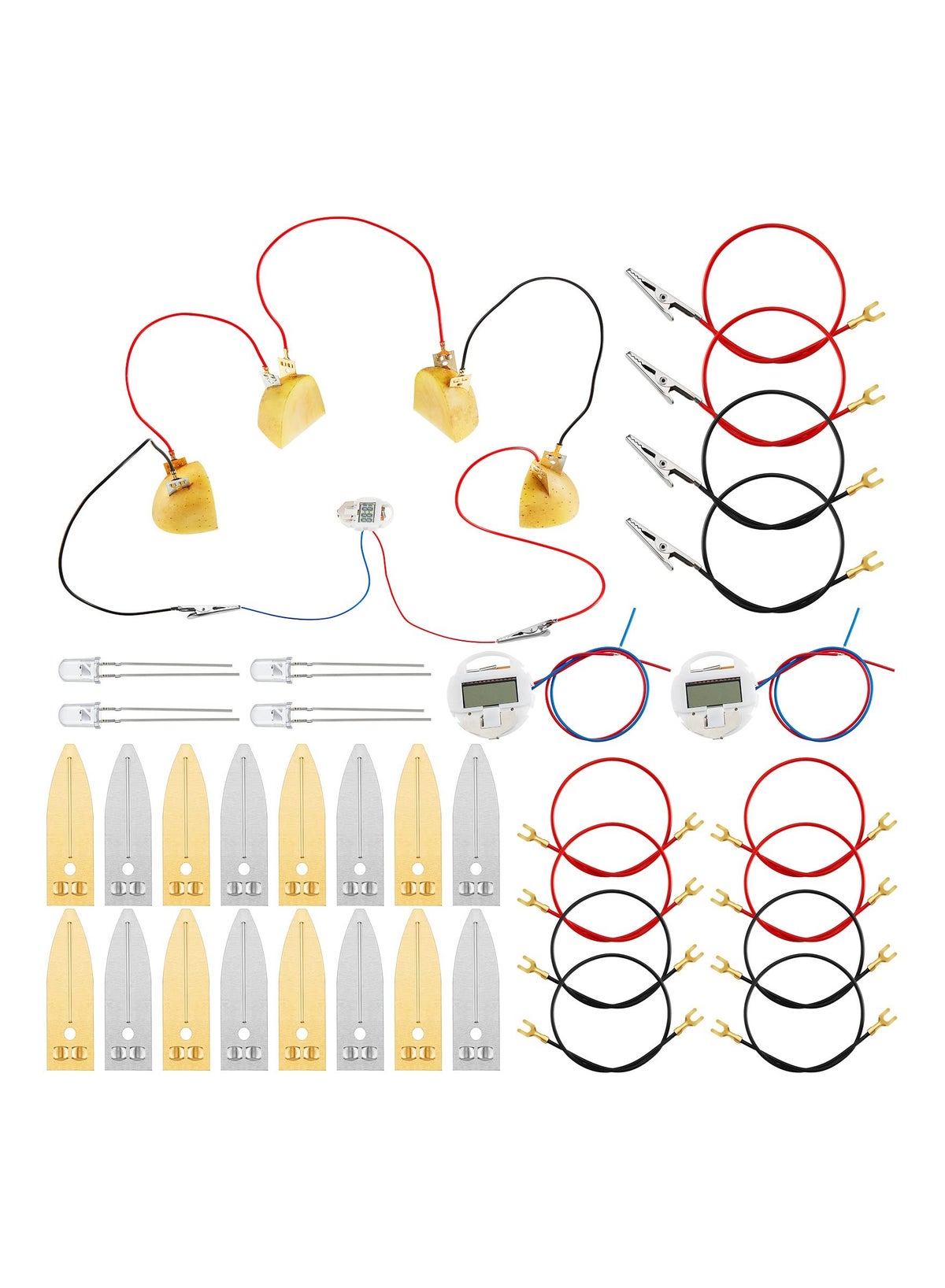 Generic 4 Sets Fruit Battery Kit, LemonPotato Battery Science
