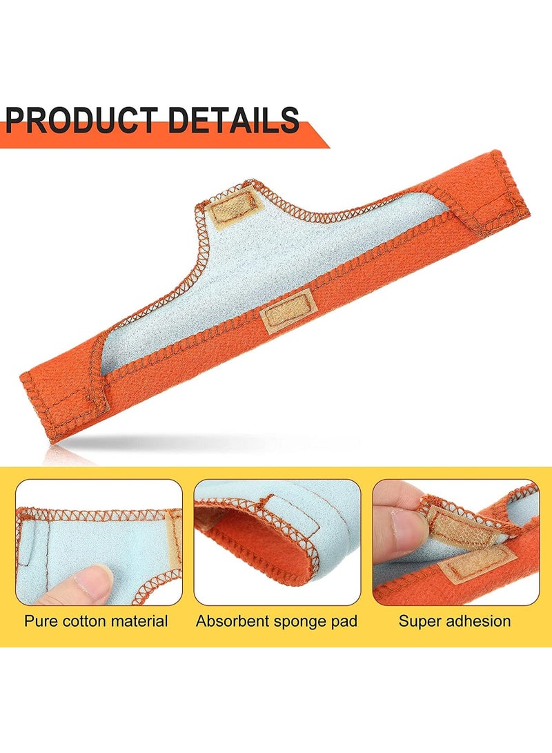 2Pcs Hard Hat Sweatband Liners Helmet Welding Antiperspirant Belt Sweatband Air Cushion Sweatband Helmet Comforter Pad,Orange  - Image 2