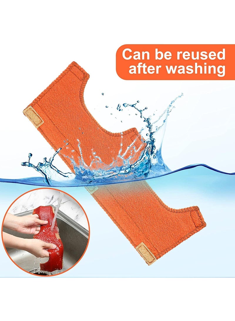 2Pcs Hard Hat Sweatband Liners Helmet Welding Antiperspirant Belt Sweatband Air Cushion Sweatband Helmet Comforter Pad,Orange  - Image 5