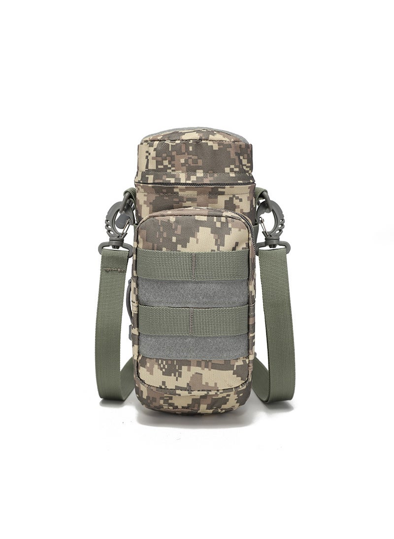 Generic New Multifunctional Water Bottle Hanging Bag For Camping Cycling Casual Sporty Single Shoulder Bag ACU 