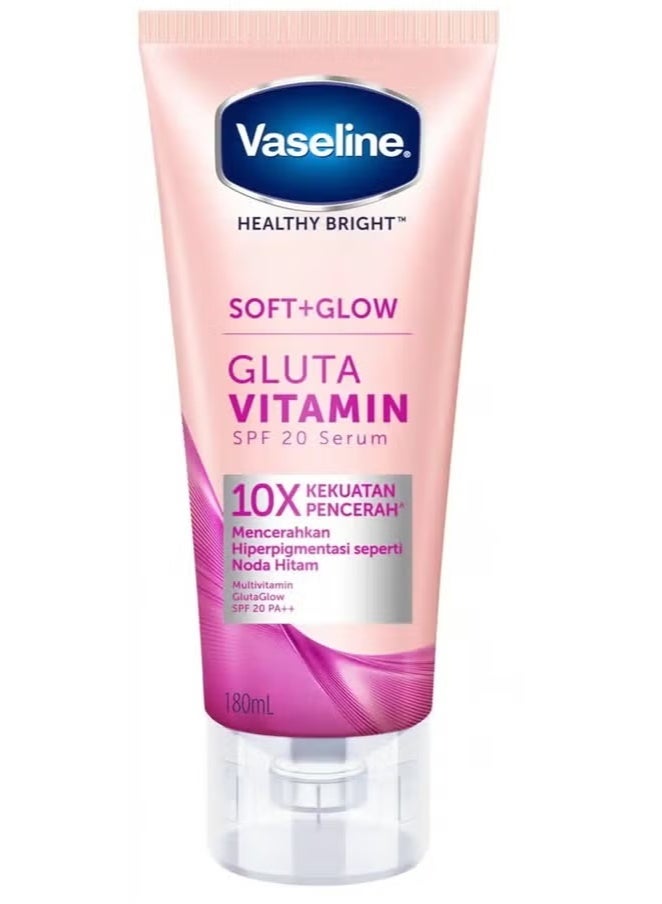 فازلين سيروم جسم فازلين سوفت جلو غلوتا SPF 20 (180 مل) - Image 1