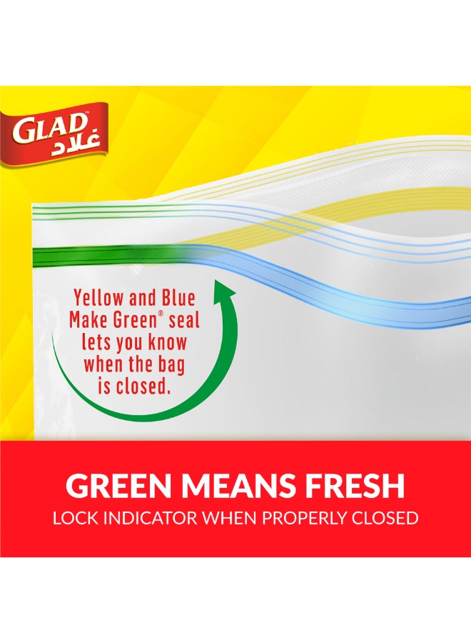 Glad Zipper Food Storage Plastic Bags 50 Count (16.8cmx18cm) - Image 4