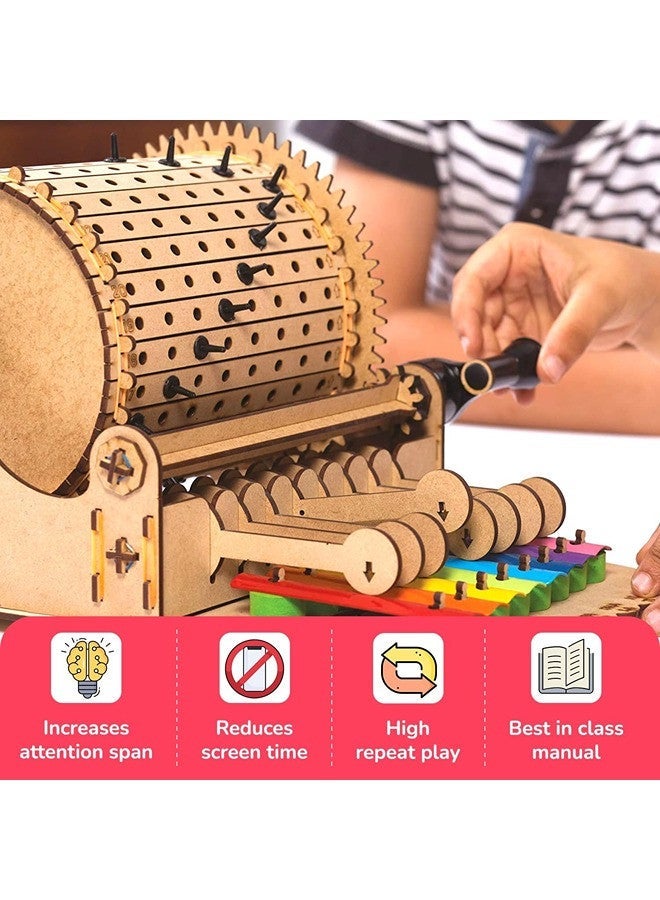 Smartivity Mechanical Xylofun Music DIY S.T.E.M Kit for Kids (Ages 8–14) – Educational Toy to Learn Music, Notes & Composition - Image 2