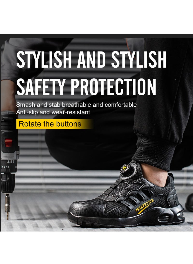VICTGOAL - Work Shoes for Women Men, Safety Indestructible Steel Toe Athletic Sneakers, Lightweight Industrial and Construction Shoes - Image 1