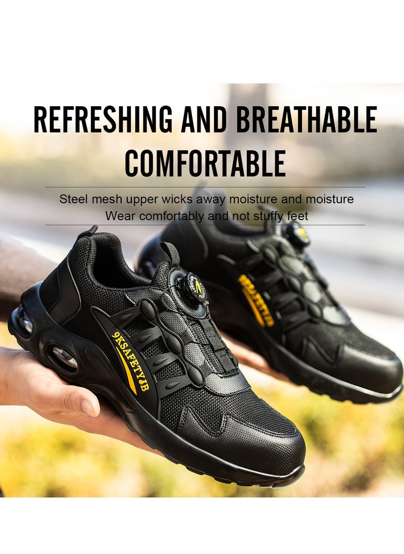 VICTGOAL - Work Shoes for Women Men, Safety Indestructible Steel Toe Athletic Sneakers, Lightweight Industrial and Construction Shoes - Image 1