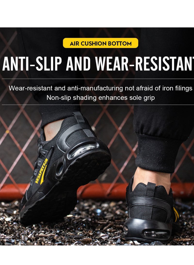 VICTGOAL - Work Shoes for Women Men, Safety Indestructible Steel Toe Athletic Sneakers, Lightweight Industrial and Construction Shoes - Image 1