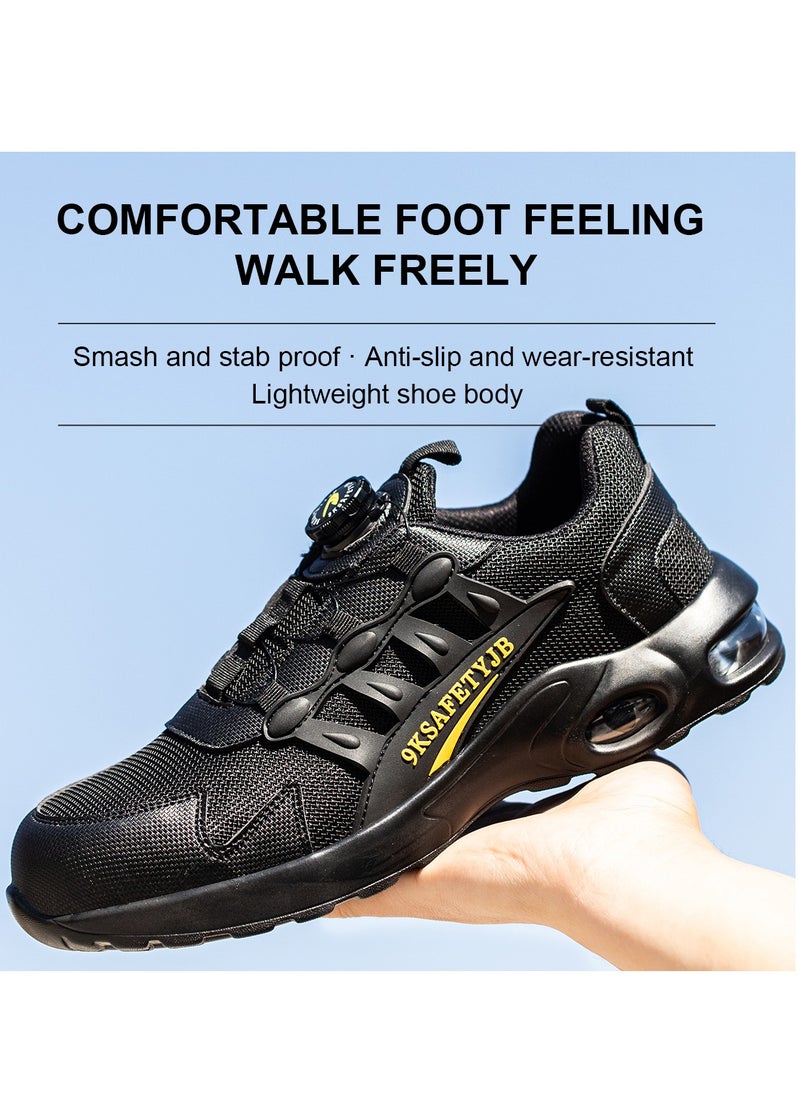 VICTGOAL - Work Shoes for Women Men, Safety Indestructible Steel Toe Athletic Sneakers, Lightweight Industrial and Construction Shoes - Image 1