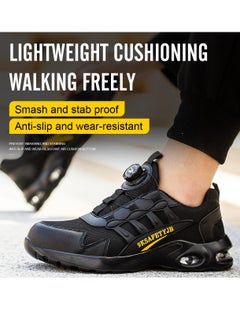 VICTGOAL Work Shoes for Women Men, Safety Indestructible Steel Toe Athletic Sneakers, Lightweight Industrial and Construction Shoes  - Image 3