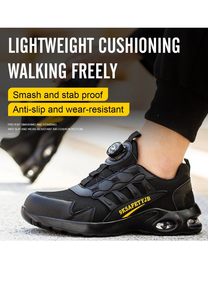 VICTGOAL - Work Shoes for Women Men, Safety Indestructible Steel Toe Athletic Sneakers, Lightweight Industrial and Construction Shoes - Image 1