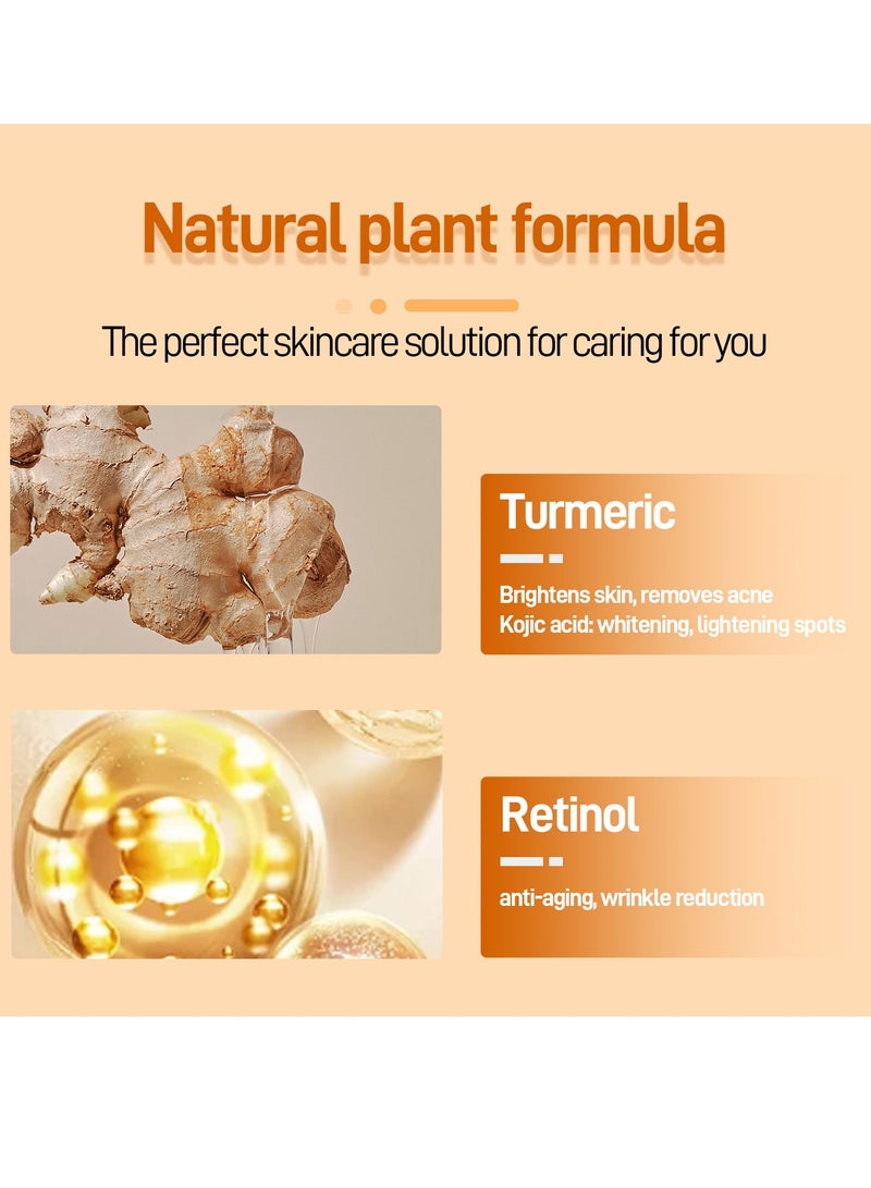 روبيريل كريم الريتينول بحمض الكوجيك بالكركم، يهدئ التجاعيد، مضاد للشيخوخة ويفتح البشرة، يضيء البشرة، يزيل حب الشباب، تبييض، تفتيح البقع 50 جم - Image 3