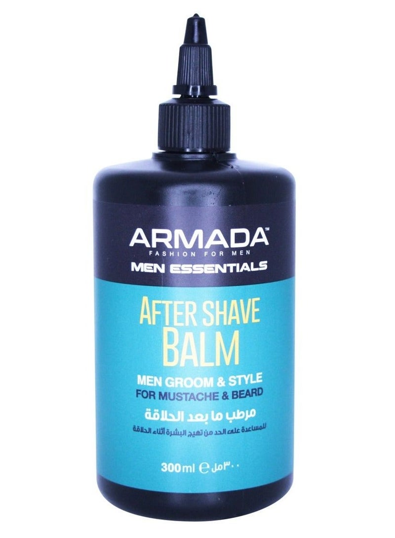 Energy Armada After Shave Balm, 300ml - Soothing & Hydrating Balm for Beard and Mustache Grooming Reduces Razor Irritation, Leaves Skin Smooth