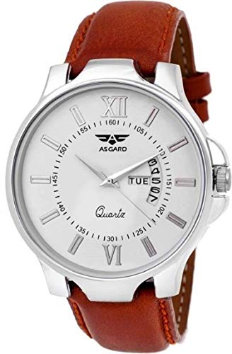 ASGARD Men's Quartz Watch, with Day and Date (Brown) - Image 3