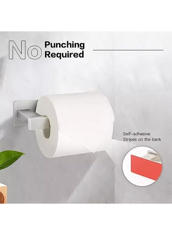 ToolHouse Stainless Steel Paper Towel Holder, Adhesive Toilet Paper Holder, Bathroom Roll Holder, Wall Mounted Kitchen Paper Towel Holder, No Hole Punching Required, Suitable for Bathroom, Kitchen - Image 4