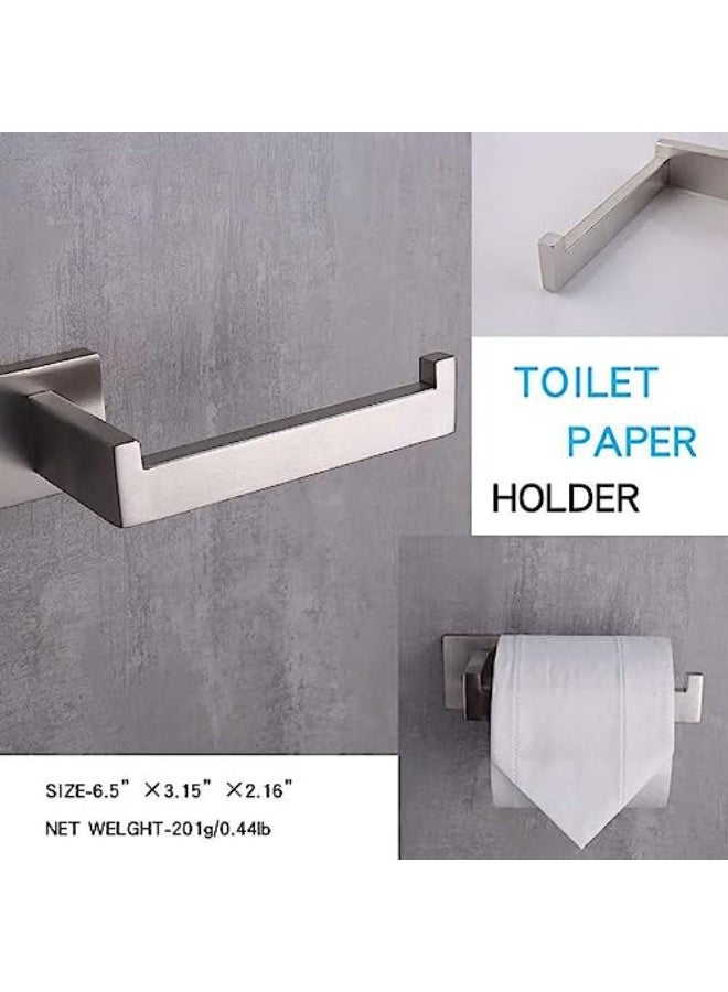 ToolHouse Stainless Steel Paper Towel Holder, Adhesive Toilet Paper Holder, Bathroom Roll Holder, Wall Mounted Kitchen Paper Towel Holder, No Hole Punching Required, Suitable for Bathroom, Kitchen - Image 3