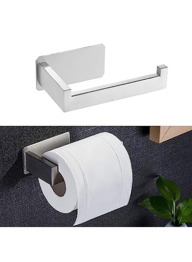 ToolHouse Stainless Steel Paper Towel Holder, Adhesive Toilet Paper Holder, Bathroom Roll Holder, Wall Mounted Kitchen Paper Towel Holder, No Hole Punching Required, Suitable for Bathroom, Kitchen - Image 1