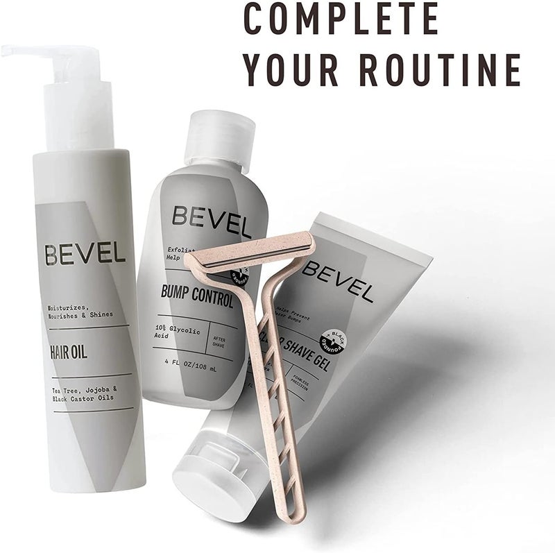 Bevel Essentials Disposable Safety Razors for Men, Double Edge Stainless Steel Blade Helps Prevent Nicks and Razor Bumps, Travel Essentials, 5 Count - Image 3