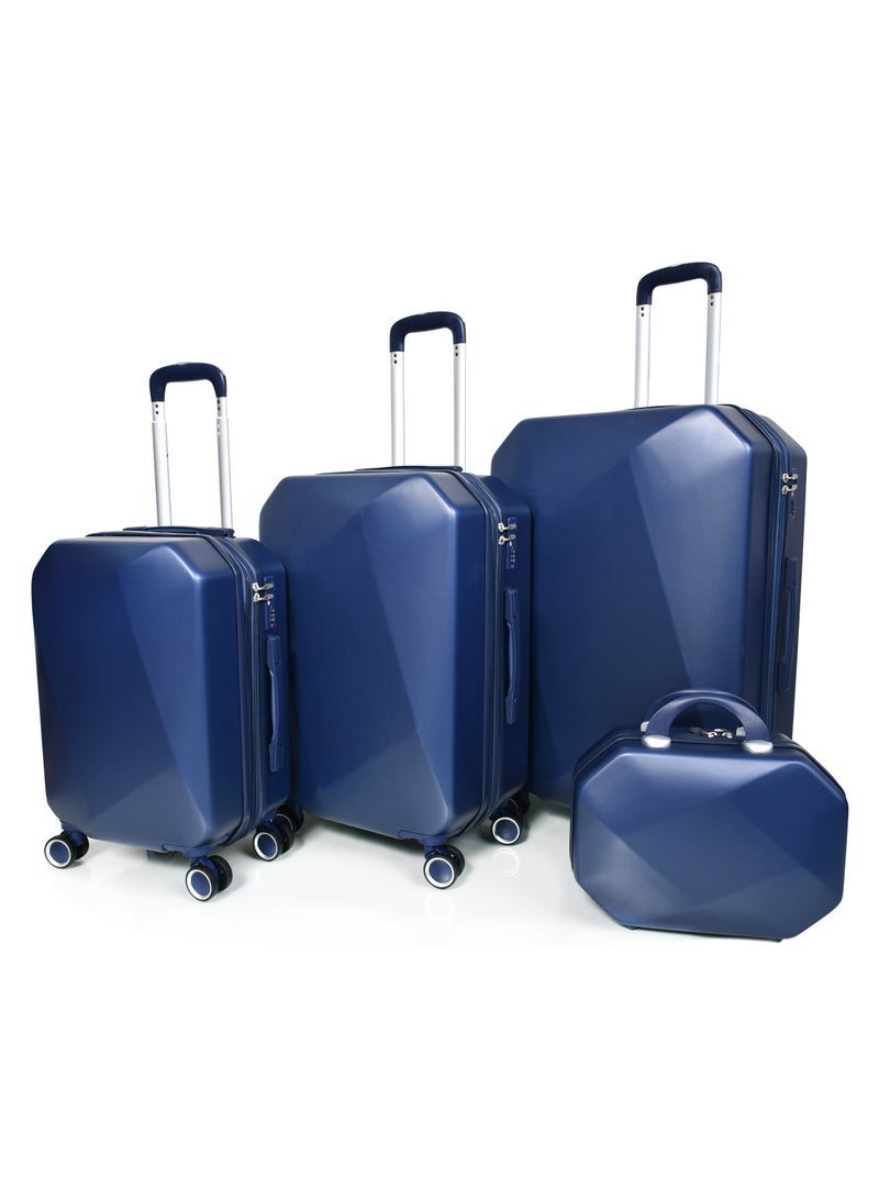 مورانو مجموعة حقائب سفر مورانو بعجلات دوارة مكونة من 4 قطع  لون أزرق غامق - Image 2