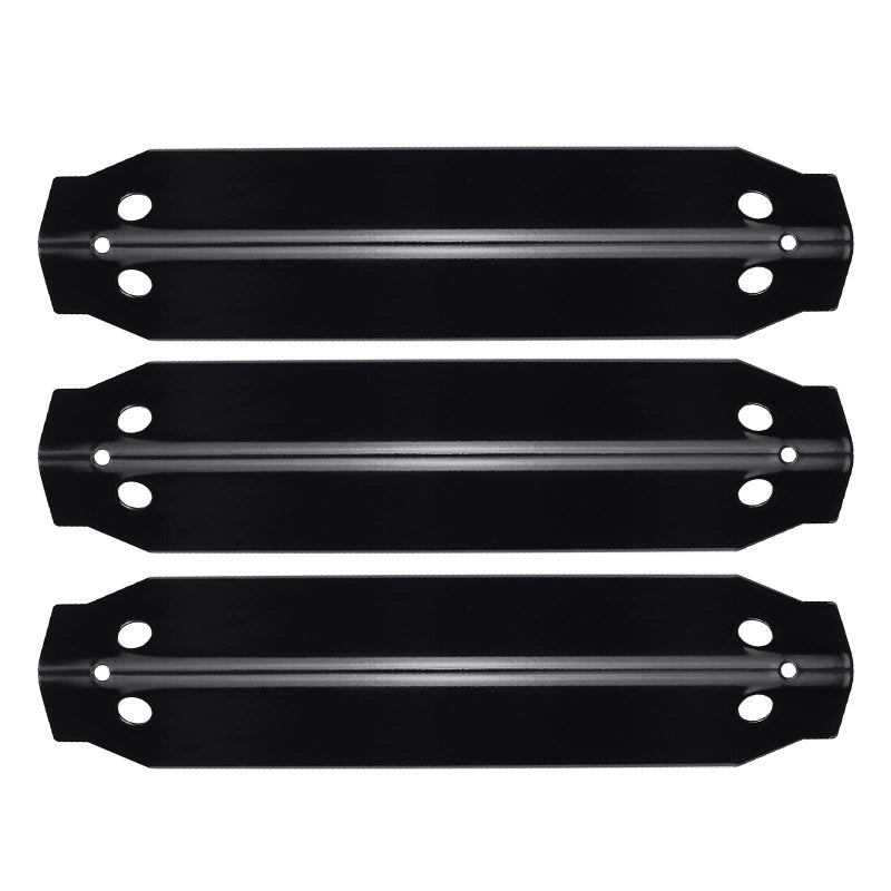Hisencn Grill Heat Plates for Dyna Glo 3Burner Grill Replacement Parts for DynaGlo DGC310CNPD DGC310RNPD DGC310BNPD Grill Models PorcelainEnameled Steel Heat Shield Tent Parts 3 Pack