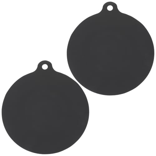 KALLORY 2pcs Induction Cooktop Mat, Cooktop Scratch Protector Silicone Stove Top Cover Round Heat-Insulation Pad - Image 1