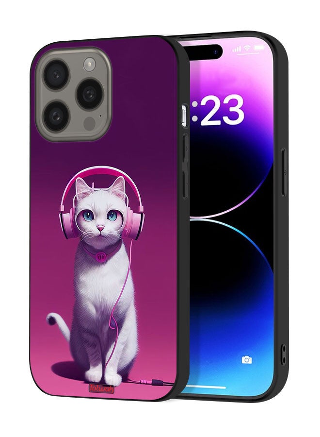 Tolwak Apple iPhone 15 Pro Max Protective Case Cover Cute Kitten - Image 1