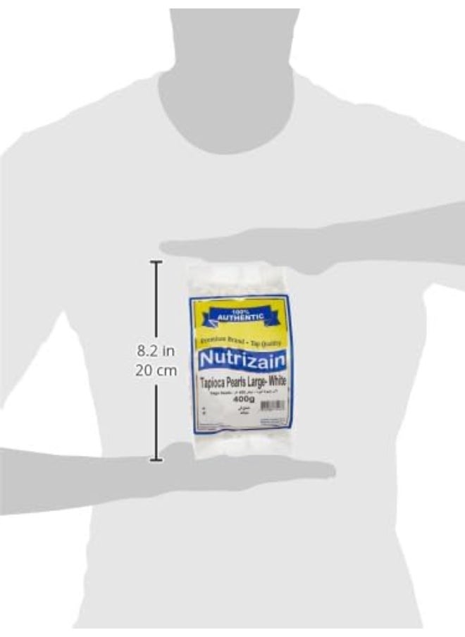Nutrizain Nutrizain Tapioca Pearls (White) – Sago Seeds Large 400g  - Image 3