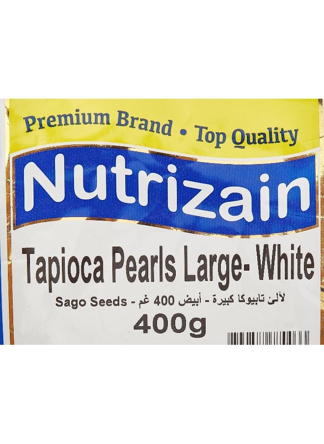 Nutrizain Nutrizain Tapioca Pearls (White) – Sago Seeds Large 400g  - Image 4
