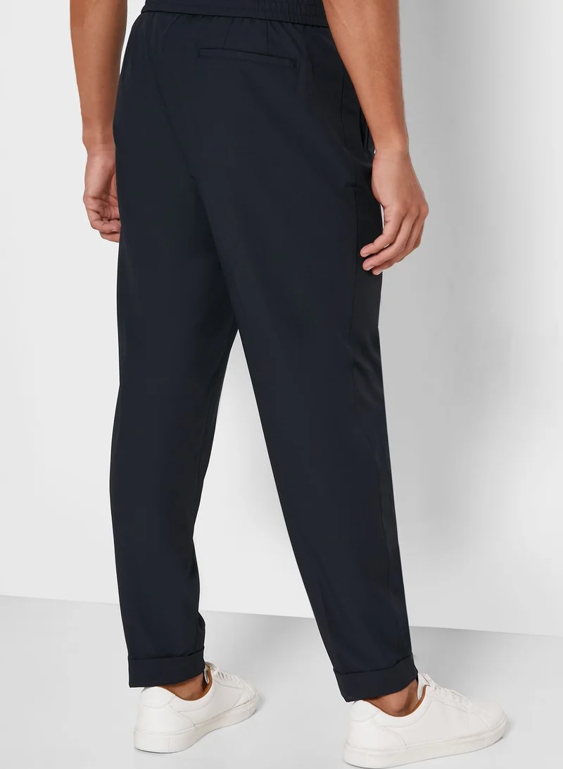 REISS Pleated Relaxed Trousers