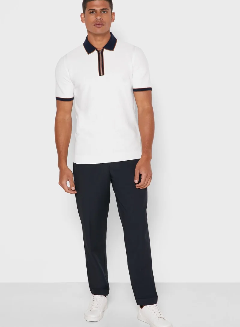 REISS Pleated Relaxed Trousers