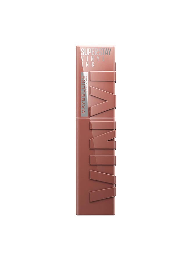 MAYBELLINE NEW YORK Super Stay Vinyl Ink Nudes Longwear Transfer Proof Gloss Lipstick 120 Punchy  - Image 2