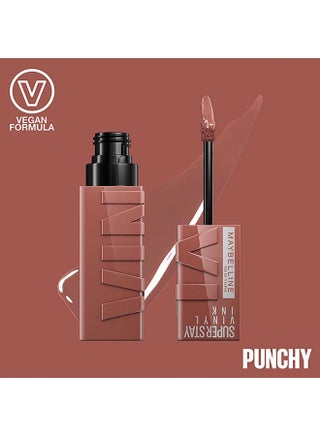 Super Stay Vinyl Ink Nudes Longwear Transfer Proof Gloss Lipstick 120 Punchy - view 3