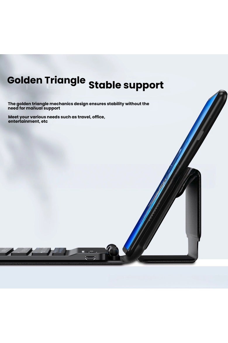 general Suitable for Samsung Z Fold7 mobile phone keyboard case, full-coverage Bluetooth keyboard and mouse case with pen slot, foldable screen shockproof portable case. - Image 5