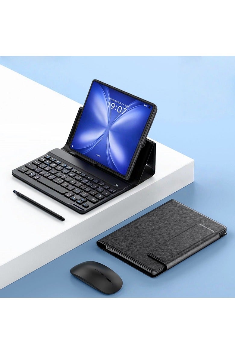 general Suitable for Samsung Z Fold7 mobile phone keyboard case, full-coverage Bluetooth keyboard and mouse case with pen slot, foldable screen shockproof portable case. - Image 1