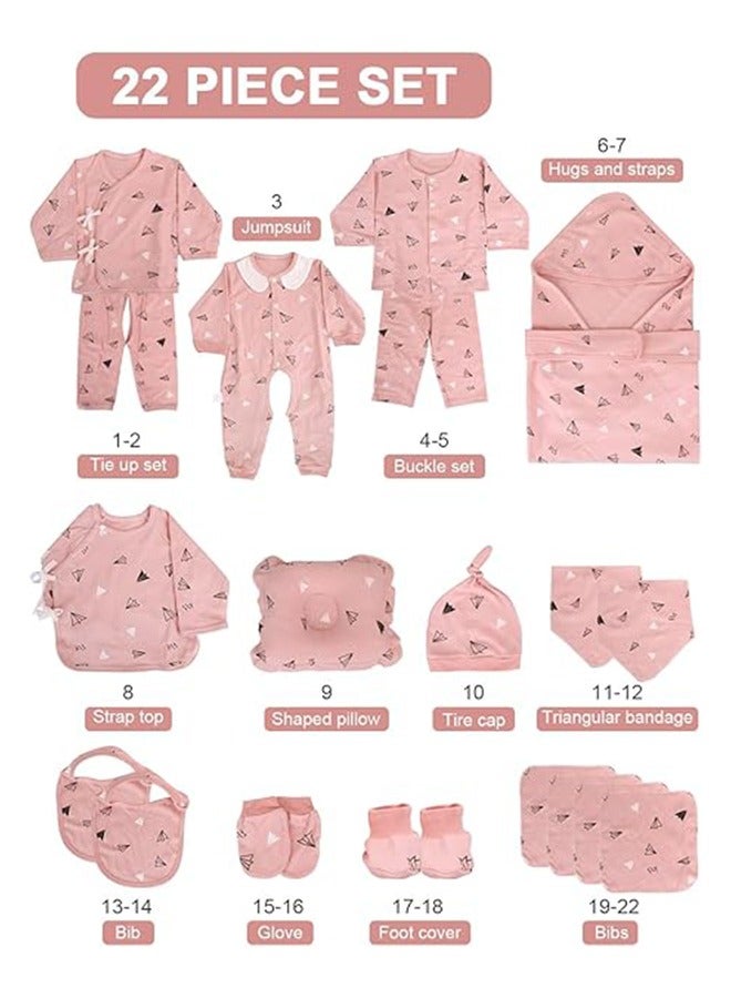 Beauenty Newborn Baby Gifts Set Newborn  Gifts Set Baby Girl Boys Gifts Premium Cotton Baby Clothes Accessories Set Fits Newborn To 3 Months - Image 2