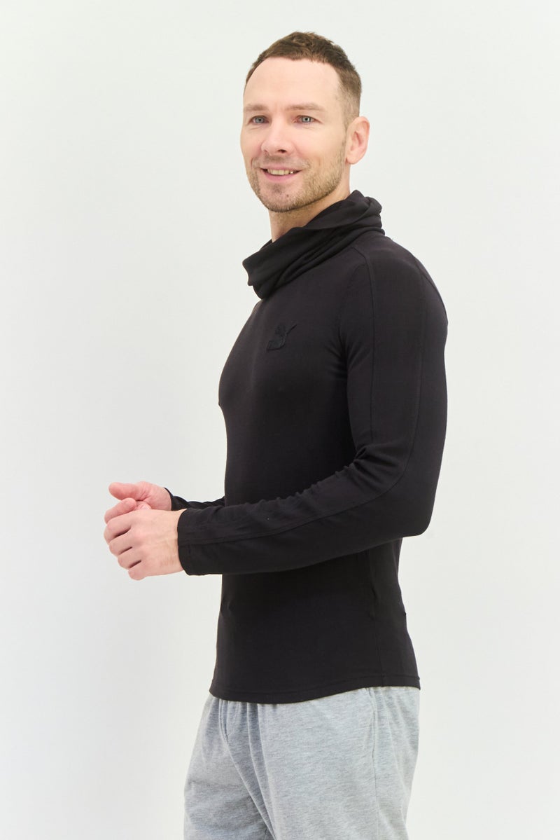 PUMA Men Sportwear Fit Long Sleeves Outdoor Sweatshirt, Black  - Image 2