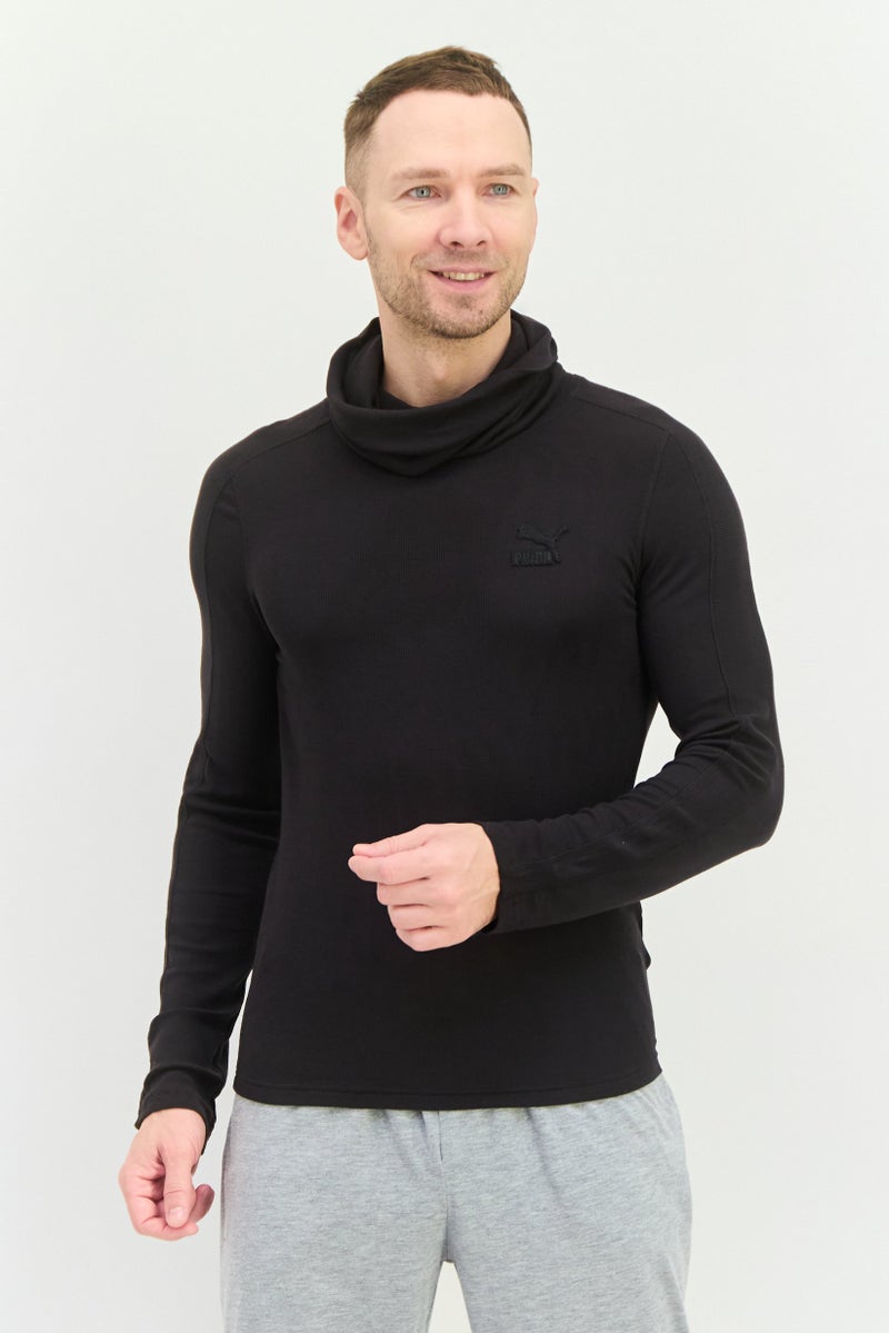 PUMA Men Sportwear Fit Long Sleeves Outdoor Sweatshirt, Black  - Image 1