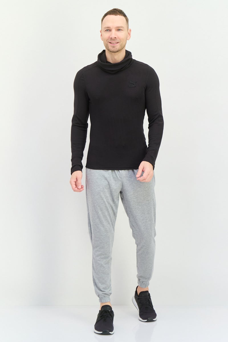 PUMA Men Sportwear Fit Long Sleeves Outdoor Sweatshirt, Black  - Image 4